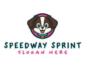 Cute Cartoon Puppy logo design