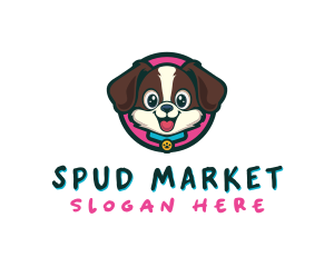 Cute Cartoon Puppy logo design