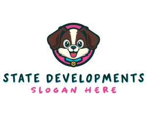 Cute Cartoon Puppy logo design