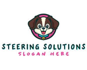 Cute Cartoon Puppy logo design