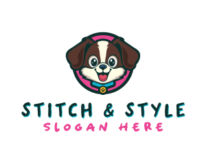 Cute Cartoon Puppy logo design