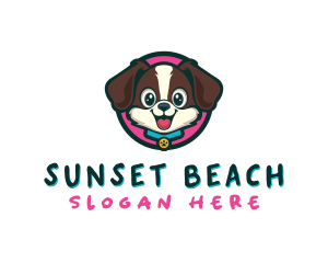 Cute Cartoon Puppy logo design