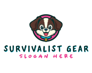 Cute Cartoon Puppy logo design