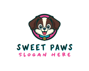 Cute Cartoon Puppy logo design