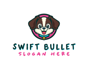 Cute Cartoon Puppy logo design