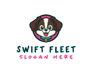 Cute Cartoon Puppy logo design