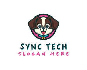 Cute Cartoon Puppy logo design