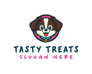 Cute Cartoon Puppy logo design