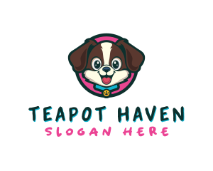 Cute Cartoon Puppy logo design