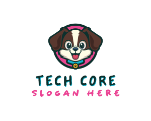 Cute Cartoon Puppy logo design