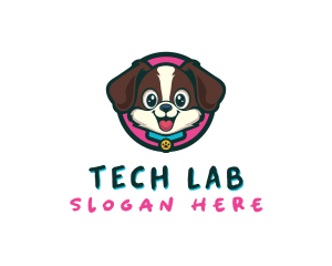 Cute Cartoon Puppy logo design