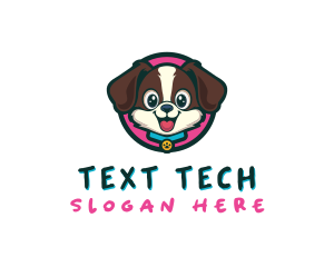 Cute Cartoon Puppy logo design