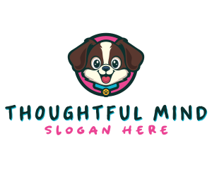 Cute Cartoon Puppy logo design