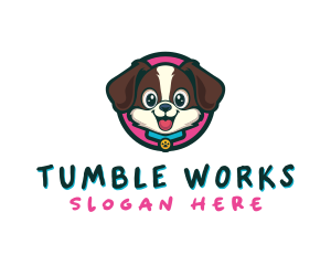 Cute Cartoon Puppy logo design