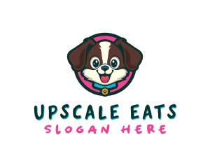 Cute Cartoon Puppy logo design