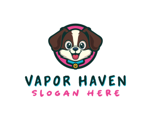 Cute Cartoon Puppy logo design