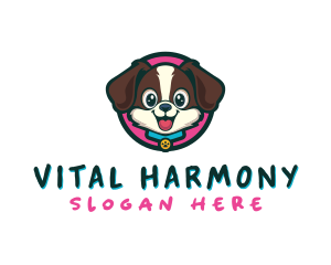 Cute Cartoon Puppy logo design