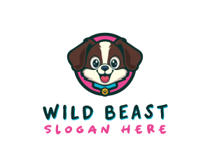 Cute Cartoon Puppy logo design