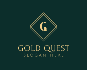 Premium Gold Diamond logo design