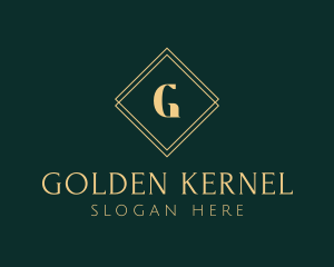 Premium Gold Diamond logo design