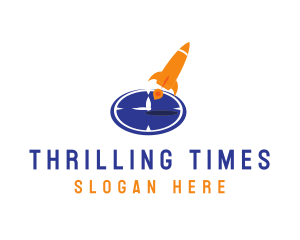 Time Clock Rocket logo
