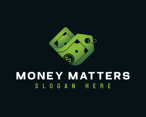 Dollar Bill Price Tag logo design