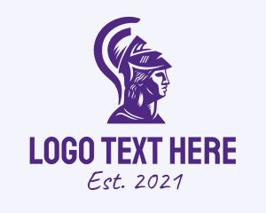 Violet Greece Warrior  logo