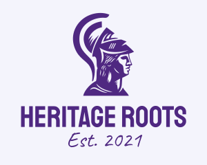 Violet Greece Warrior  logo