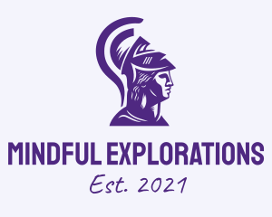 Violet Greece Warrior  logo