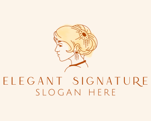 Elegant Woman Jewelry logo design