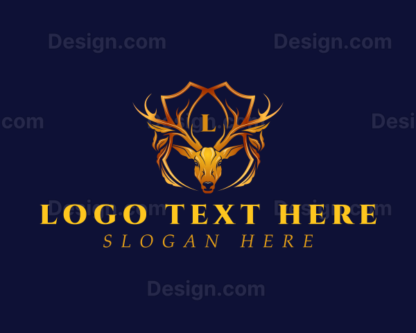 Premium Deer Antler Logo