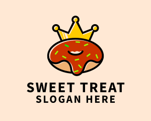 Crown Dessert Donut  logo design