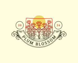 Paintbrush Flower Wyoming  logo design