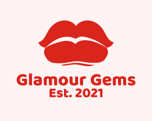 Sexy Red Lips  logo design