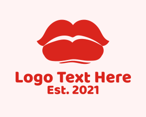 Glamour - Sexy Red Lips logo design