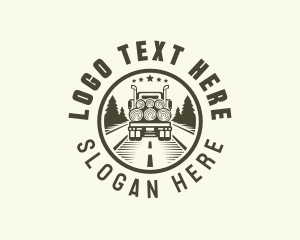 Forest Logging Truck logo