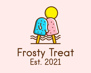 Summer Ice Cream Popsicle  logo