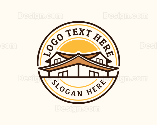 Roof Construction Repair Logo