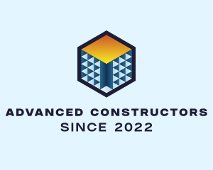 Construction Property Cube  logo design