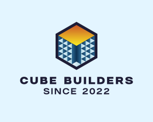 Construction Property Cube  logo design