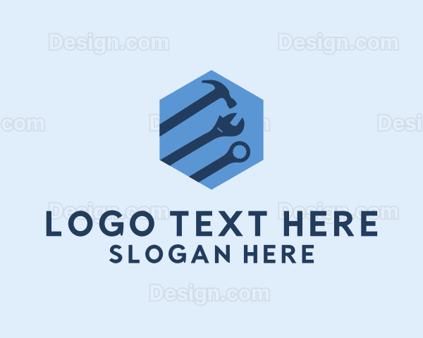 Hexagon Mechanic Tools Logo