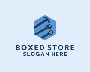 Hexagon Mechanic Tools logo design