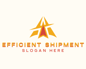 Shipping Plane Logistics logo design