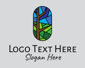 Stained Glass Forest  logo