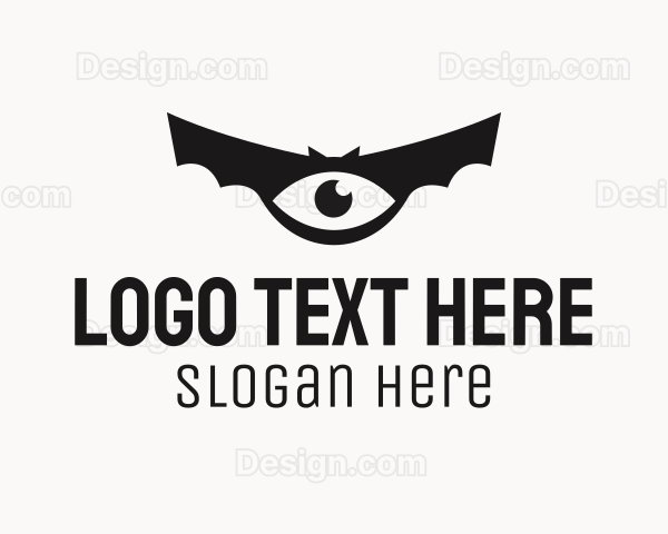 Black Bat Eye Logo
