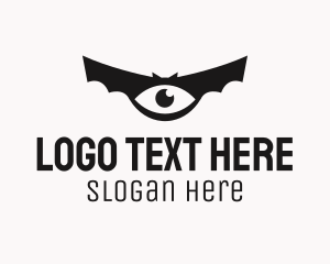 Black - Black Bat Eye logo design
