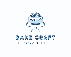 Cake Baking Dessert logo design