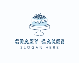 Cake Baking Dessert logo design