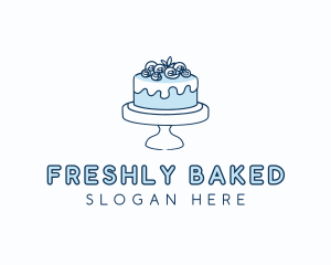 Cake Baking Dessert logo design