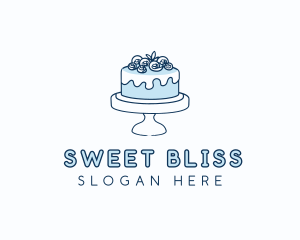 Cake Baking Dessert logo design